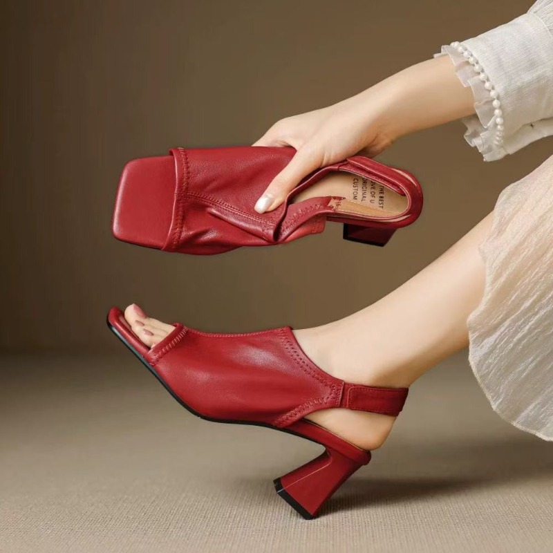 Casual Sandal Leather - Francuskie sandały damskie z ultra miękkiej