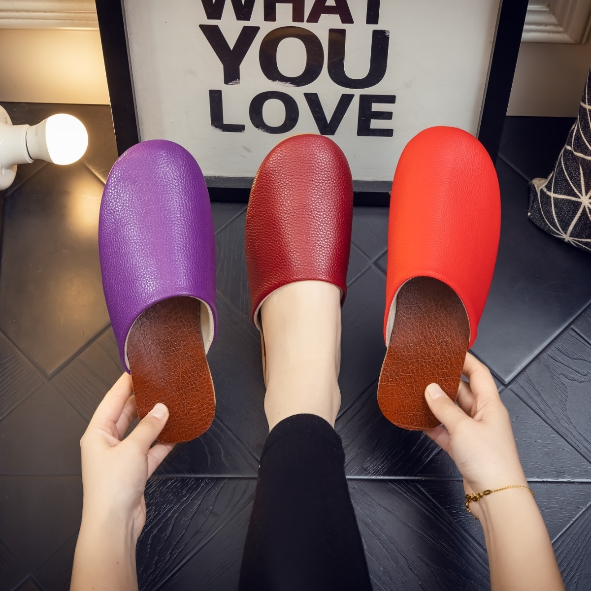 Modne czarne skórzane kapcie m – Flip Flop Leather Men recenzja i cena