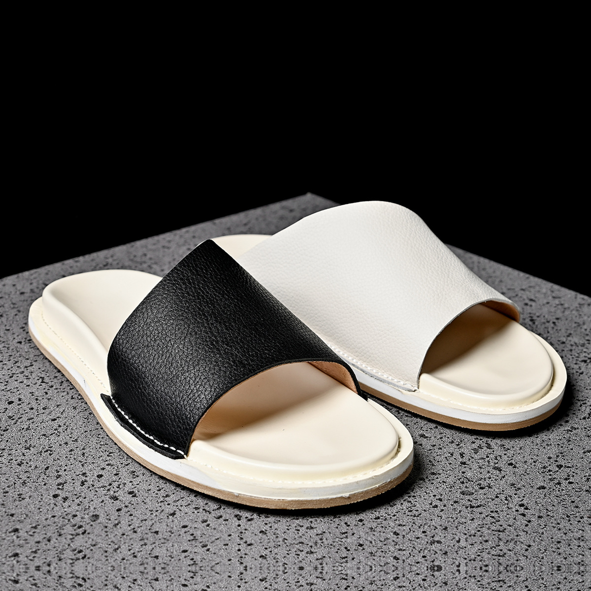 Wysokiej jakości miękkie męski – Flip Flop Leather Men recenzja i cena